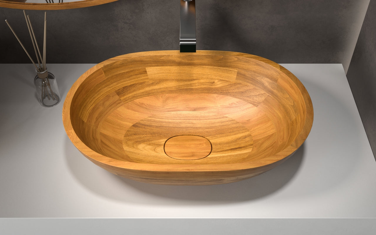 Karolina Oak Vessel Sink