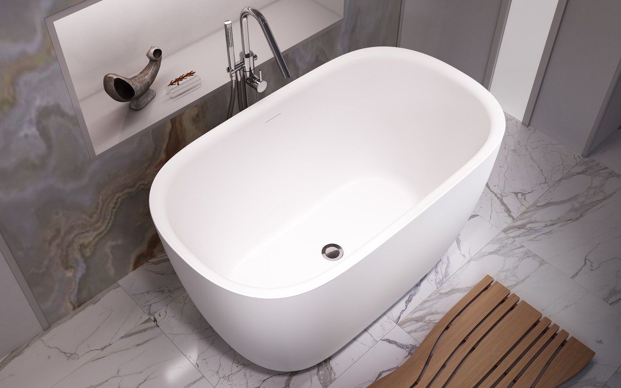 Lullaby 2-Wht Stone Bathtub