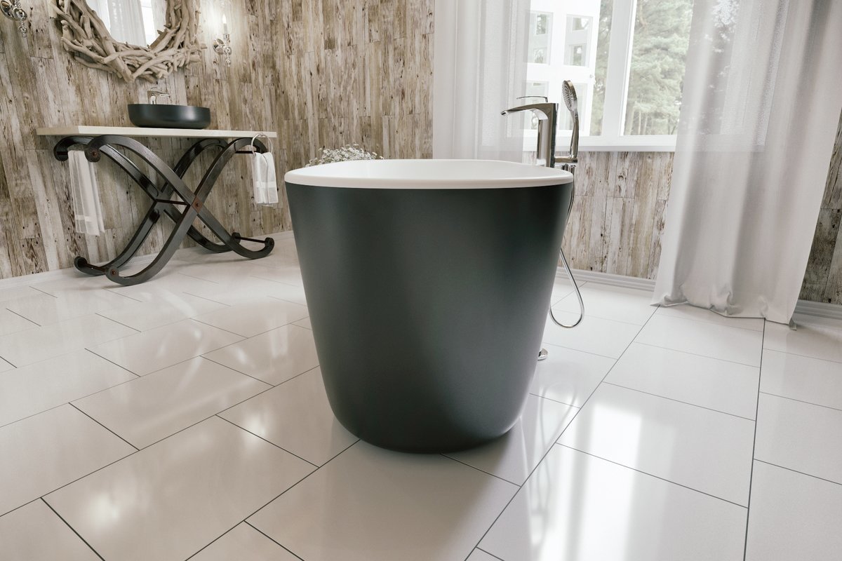 Lullaby Mini-Blck-Wht Bathtub