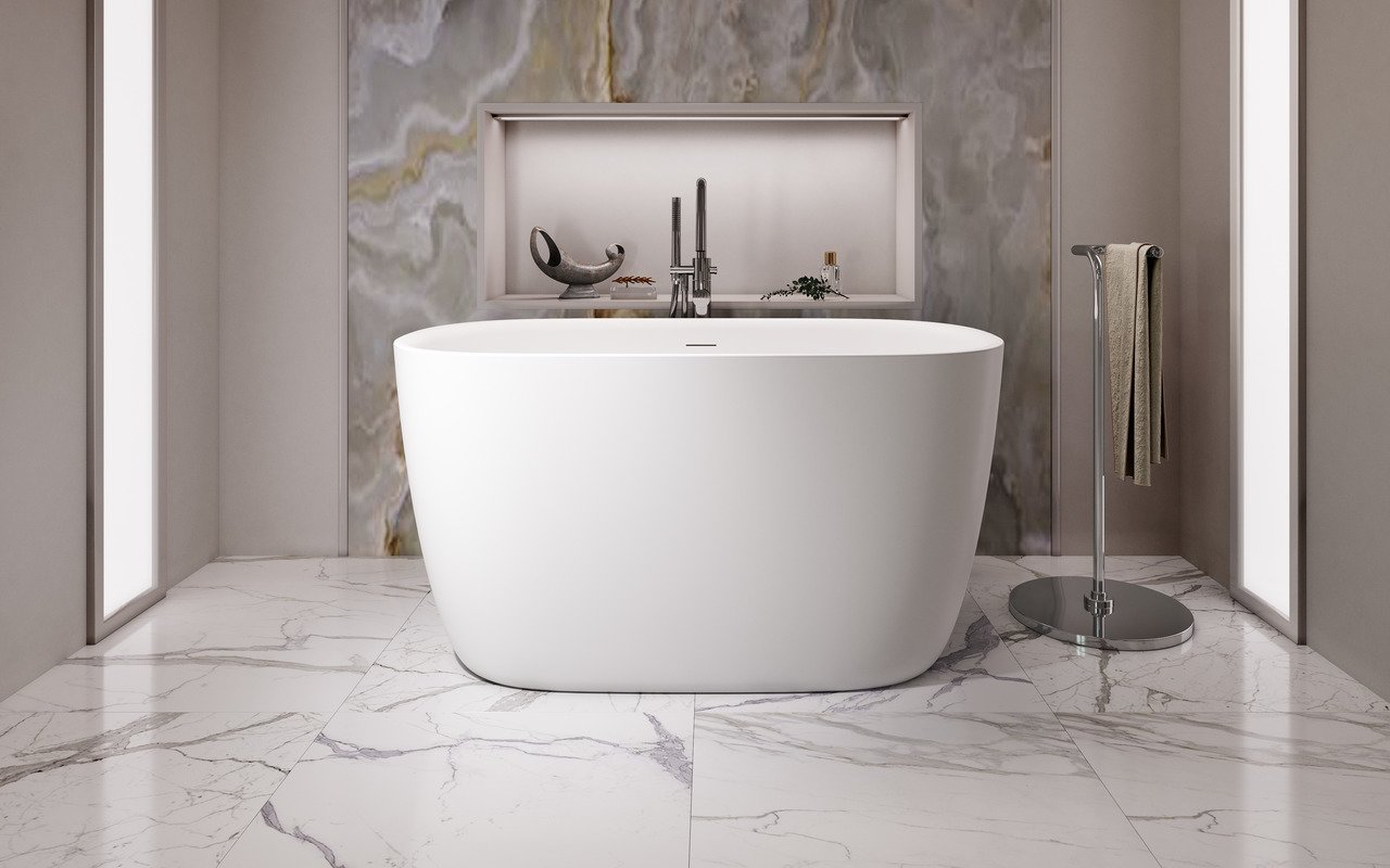 Lullaby 2-Wht Stone Bathtub