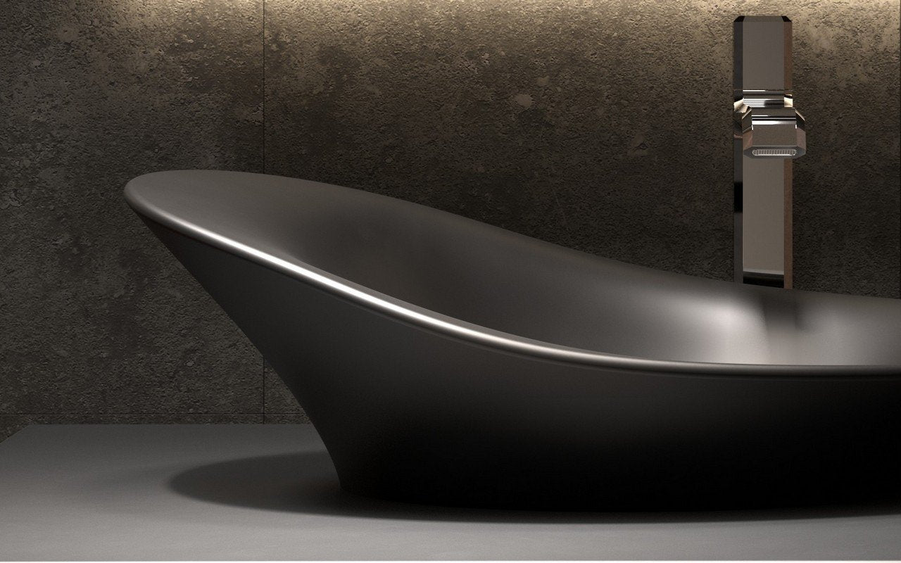 Nanomorph-Blck Stone Bathroom Vessel Sink