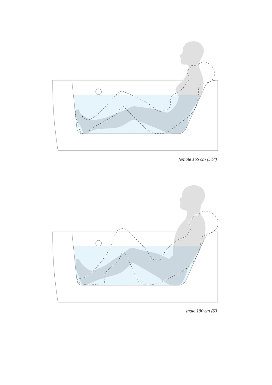 Aquatica Idea-L Acrylic White Freestanding Soaking Bathtub