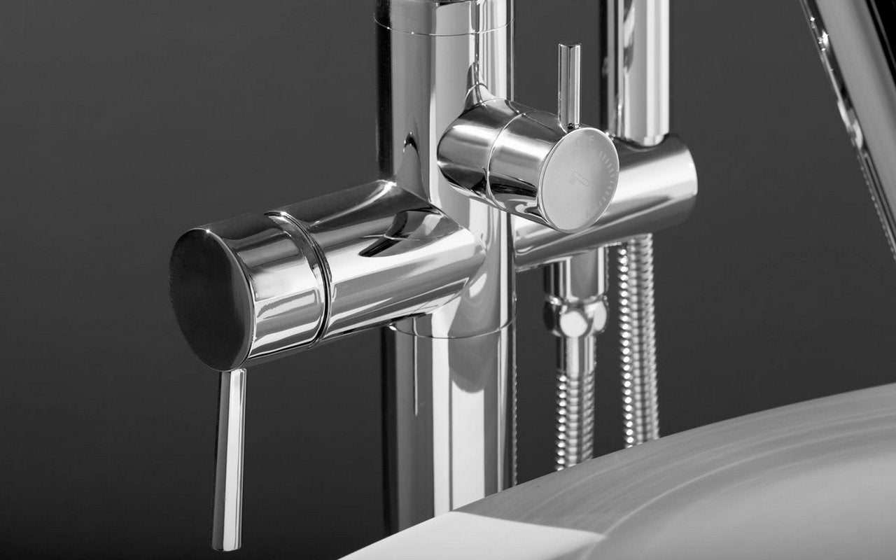 Colonna-120 Floor Mounted Tub Filler – Chrome