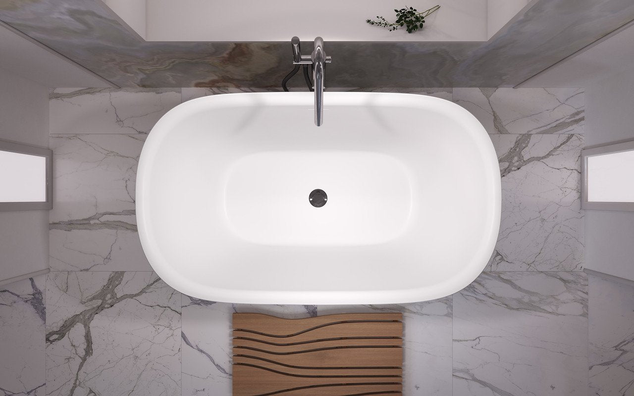 Lullaby 2-Wht Stone Bathtub