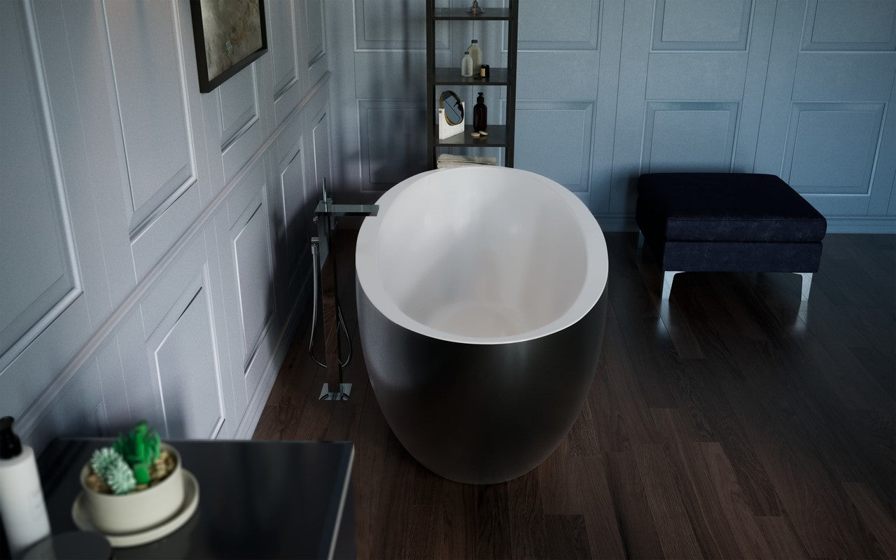 Sensuality-Mini-F-Blck-Wht Stone Bathtub