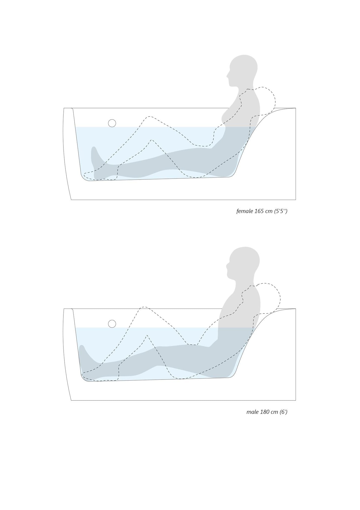 Anette-B-L Corner Acrylic Bathtub
