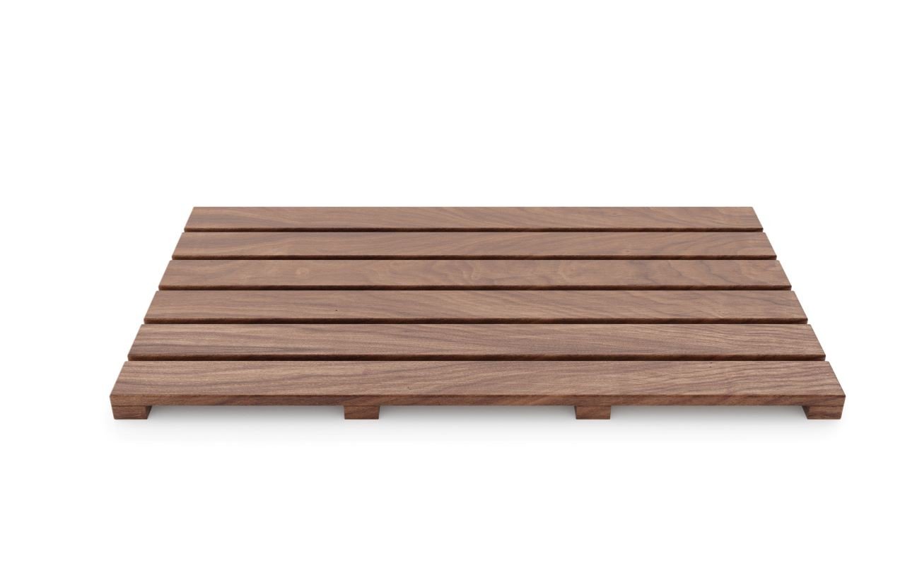 Aquatica Universal 33.5" Waterproof American Walnut Wood Bath Shower Floor Mat