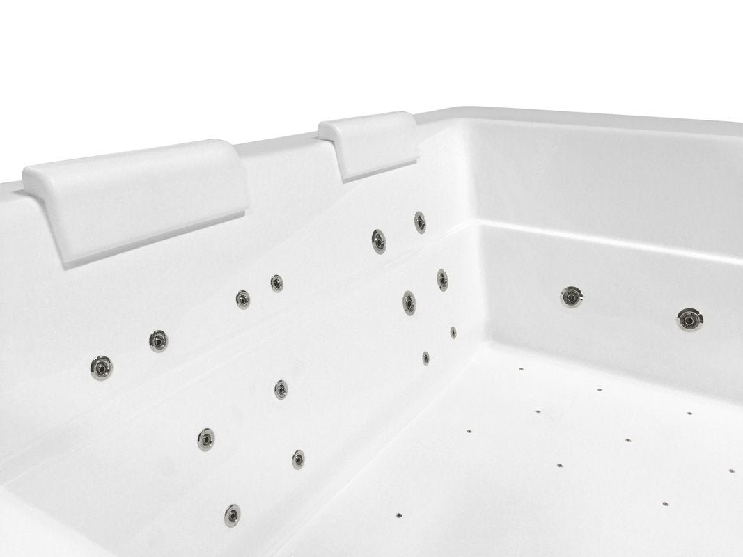 Comfort White Bath Headrest by Aquatica