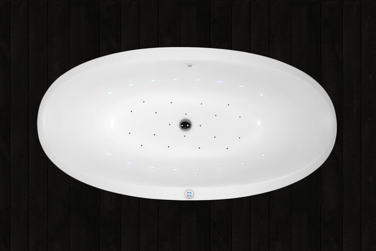 Sensuality-Mini-F-Blck-Wht Relax Stone Bathtub