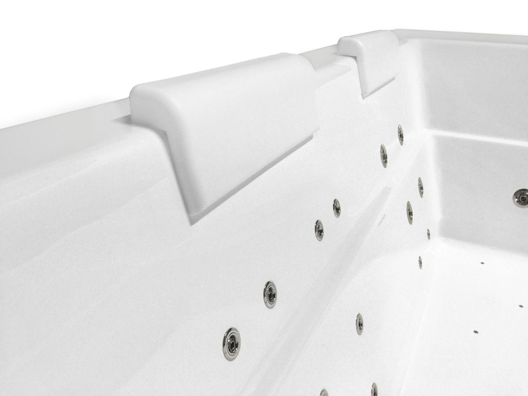 Comfort White Bath Headrest by Aquatica