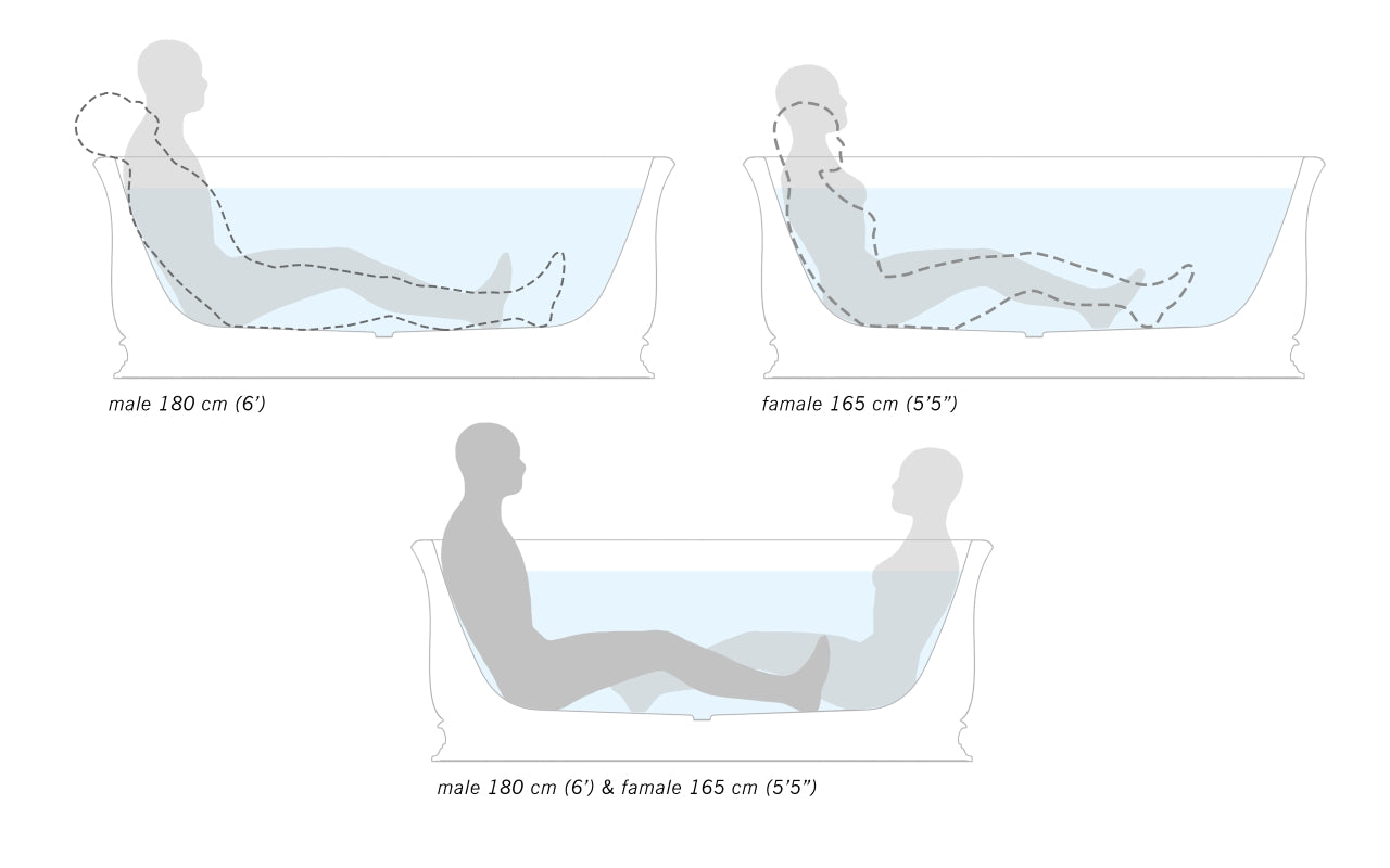 Aquatica Aphrodite-Black Freestanding Solid Surface Bathtub