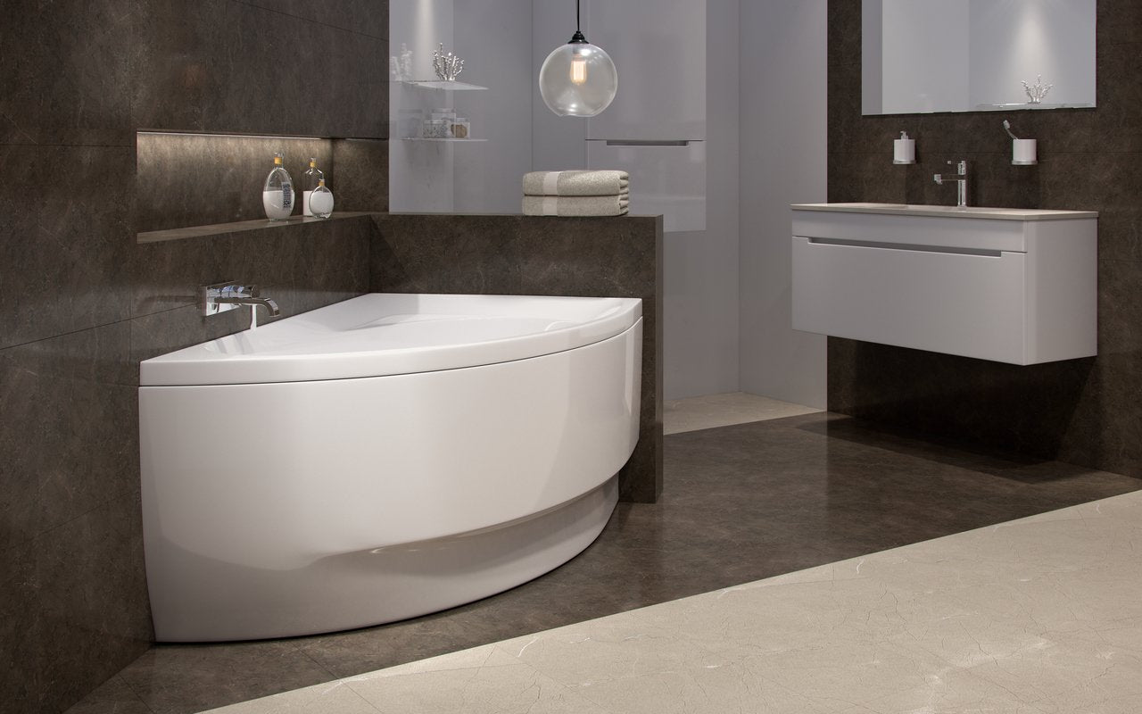 Aquatica Idea-L Acrylic White Freestanding Soaking Bathtub
