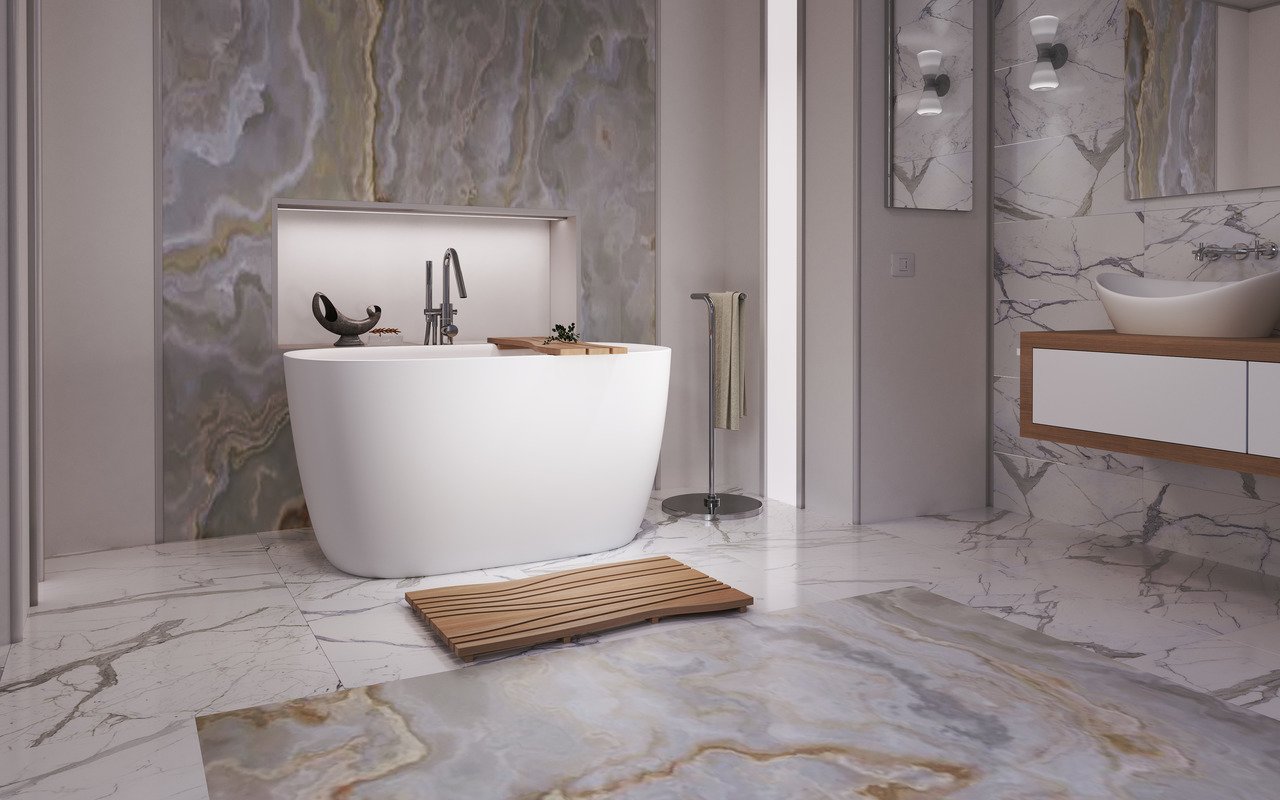 Lullaby 2-Wht Stone Bathtub