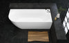 Purescape 118-L Corner Freestanding Bathtub