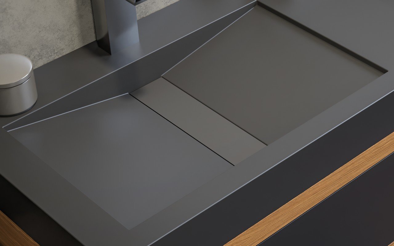 Millennium-150 Black Stone Sink