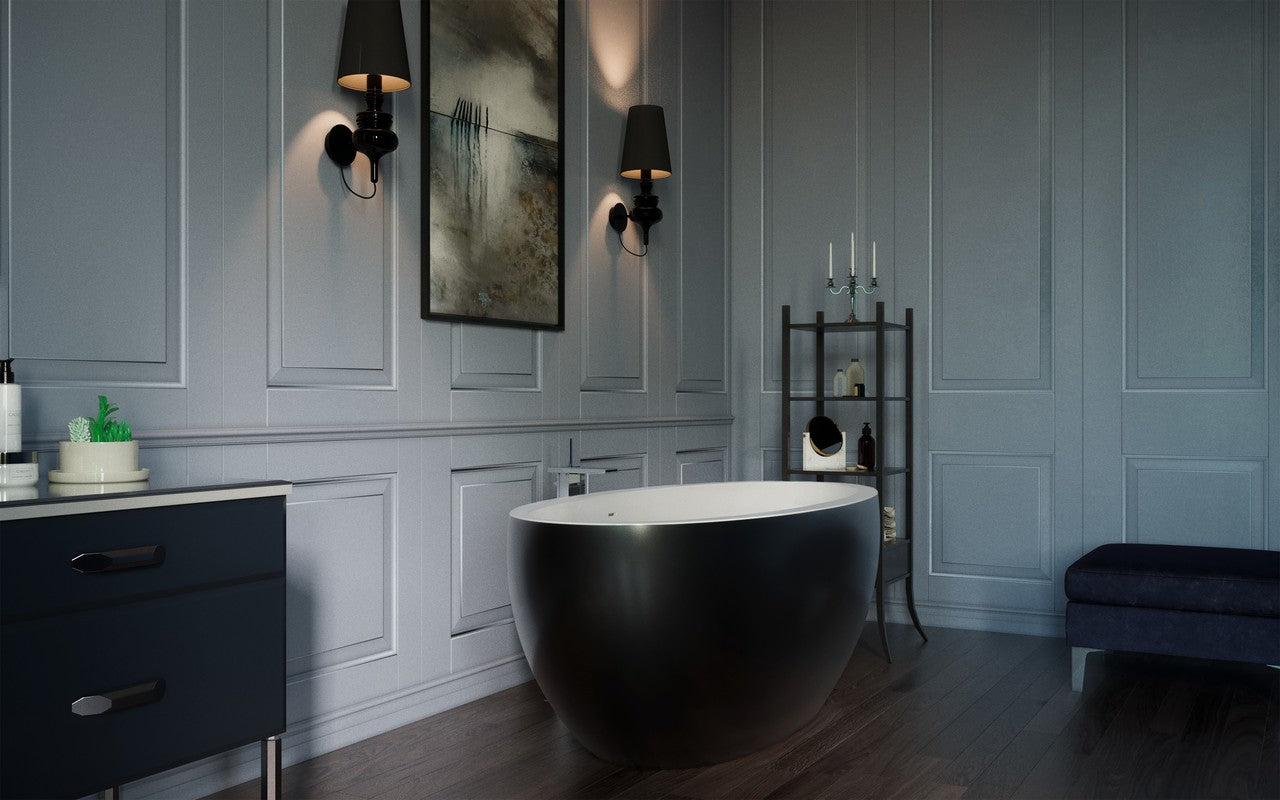 Sensuality-Mini-F-Blck-Wht Stone Bathtub