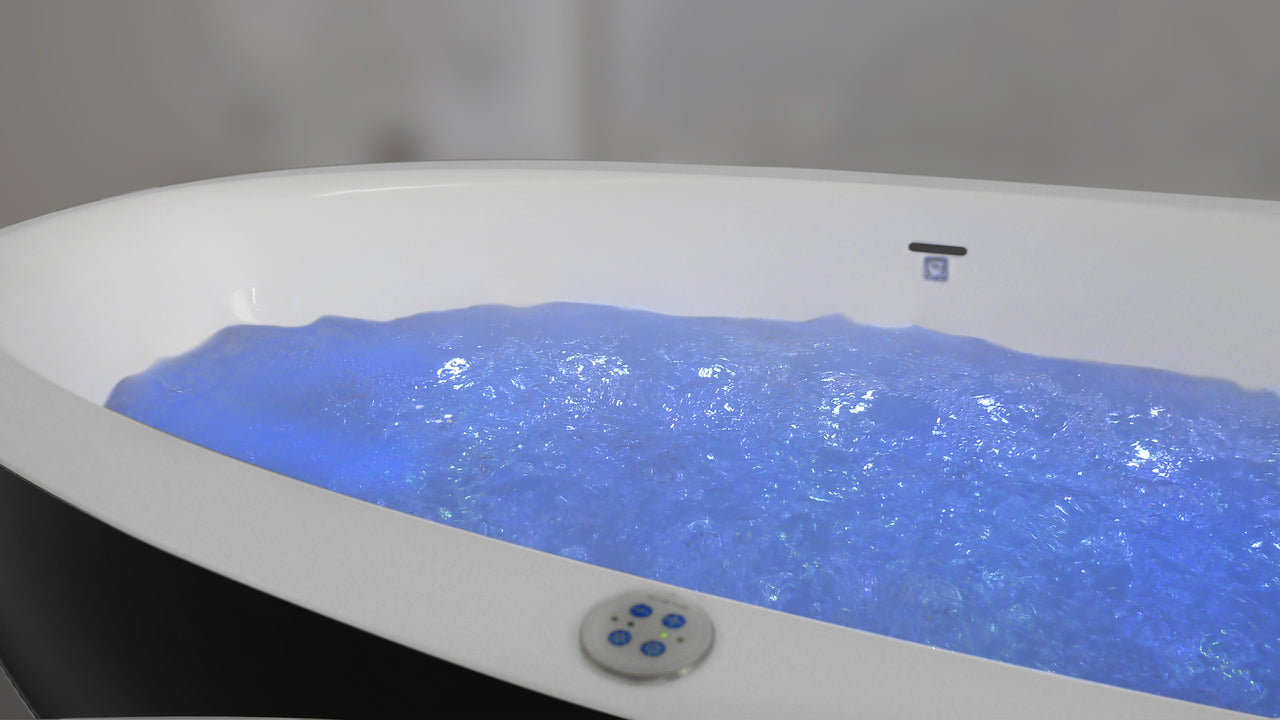 Sensuality-Mini-F-Blck-Wht Relax Stone Bathtub