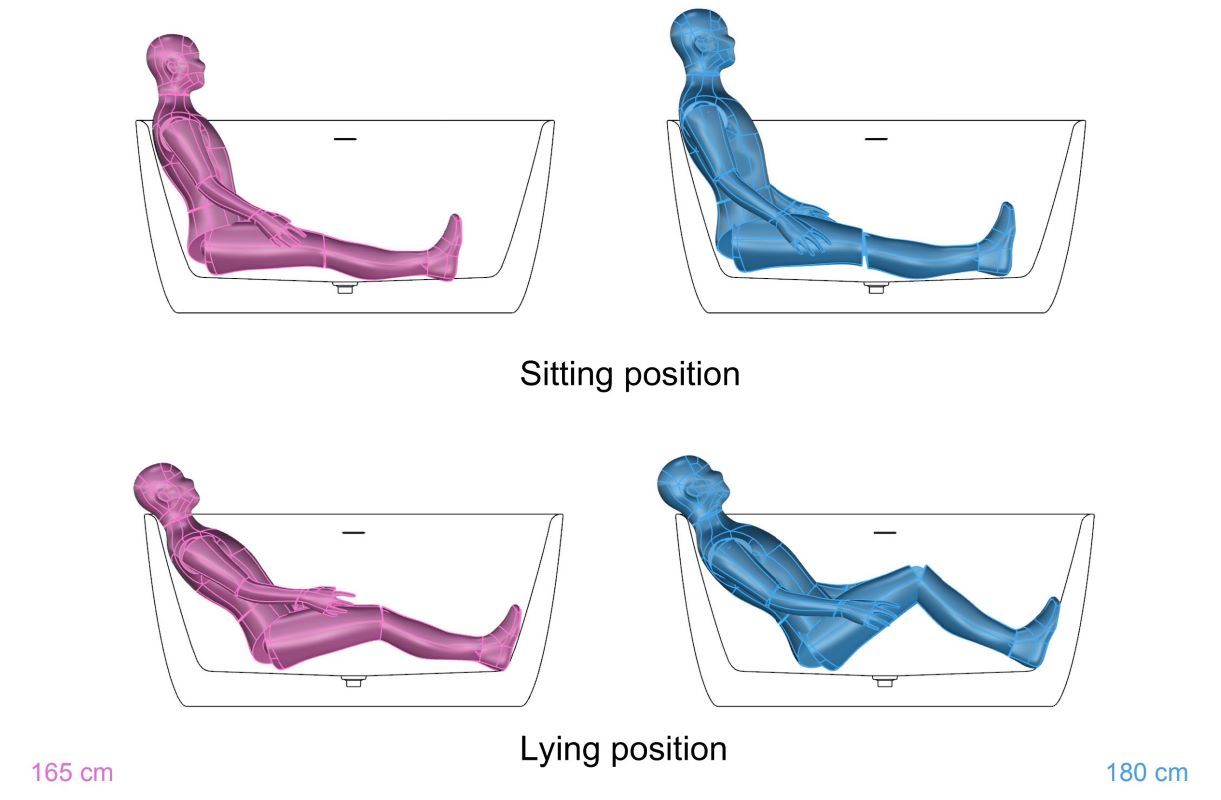 Lullaby 2 Max Wht Stone Bathtub
