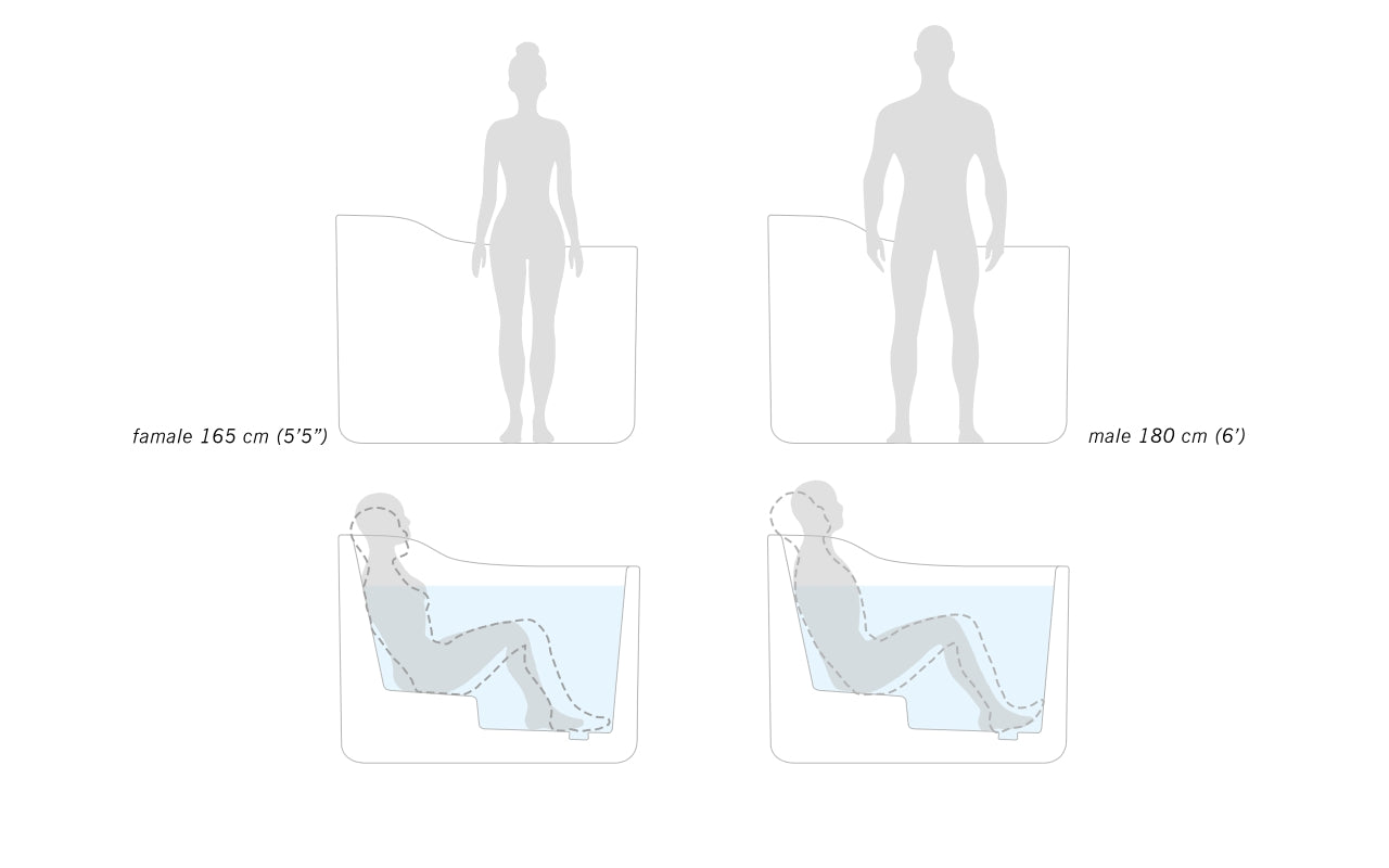 Aquatica True Ofuro Nano White Freestanding Japanese Soaking Bathtub