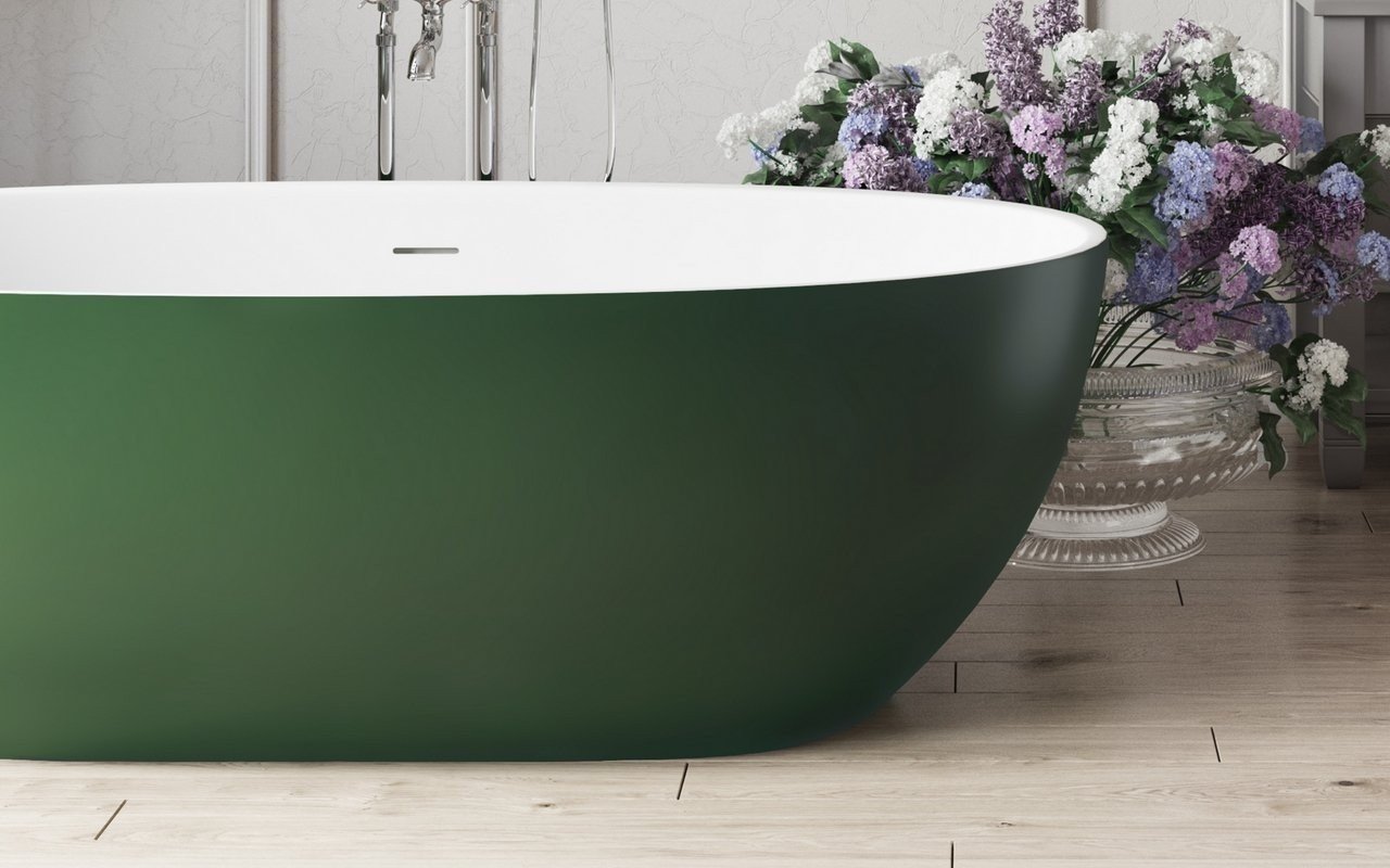 Aquatica AquateX Wht-Moss Green Material Sample