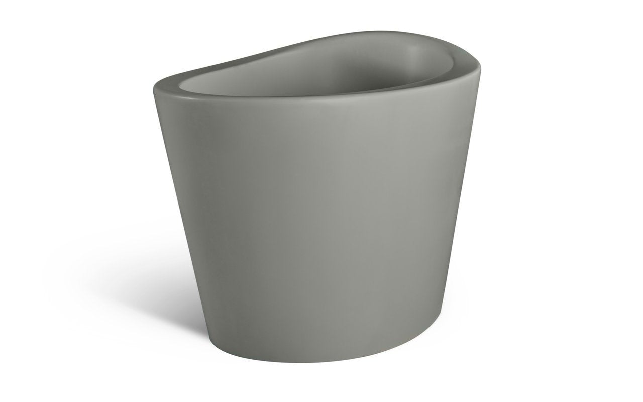 Aquatica True Ofuro Grey Freestanding Concrete Stone Japanese Soaking Bathtub