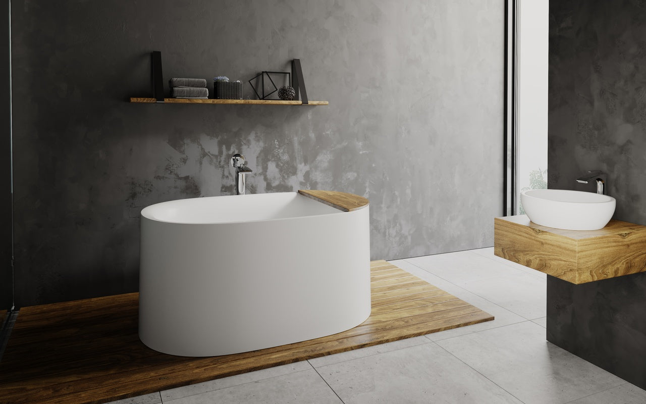 Sophia Freestanding Solid Surface Bathtub