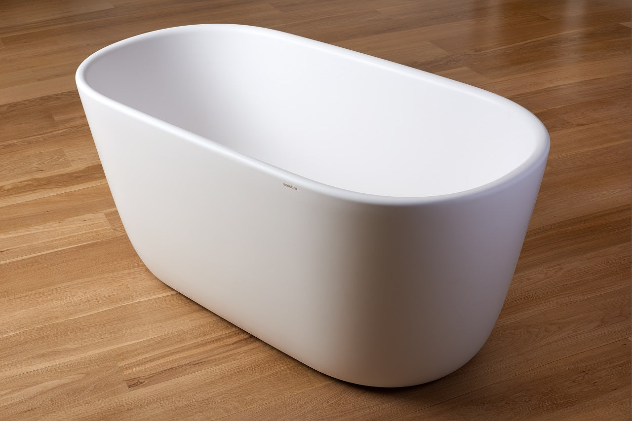 Aquatica Lullaby-Mini-Wht™ Freestanding Solid Surface Bathtub